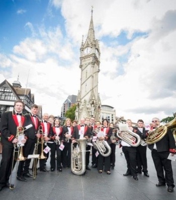 Enderby Band at the Clock Tower, Leicester Enderby Band at the Clock Tower, Leicester